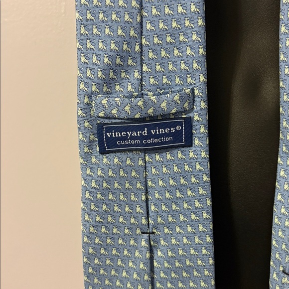 Vineyard Vines Custom Collections Merrill Lynch Logo Baby Blue Silk Necktie Tie - Picture 14 of 14